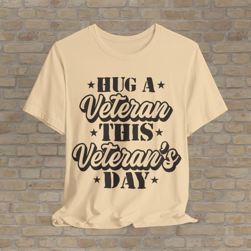 Mostly Text T-Shirts Hug A Hero Tee - Vibrant Styles