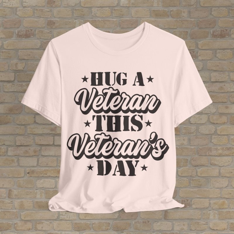 Mostly Text T-Shirts Hug A Hero Tee - Vibrant Styles