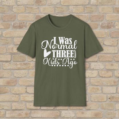 T-Shirt I Was Normal Three Kids Ago Tee - Vibrant Styles