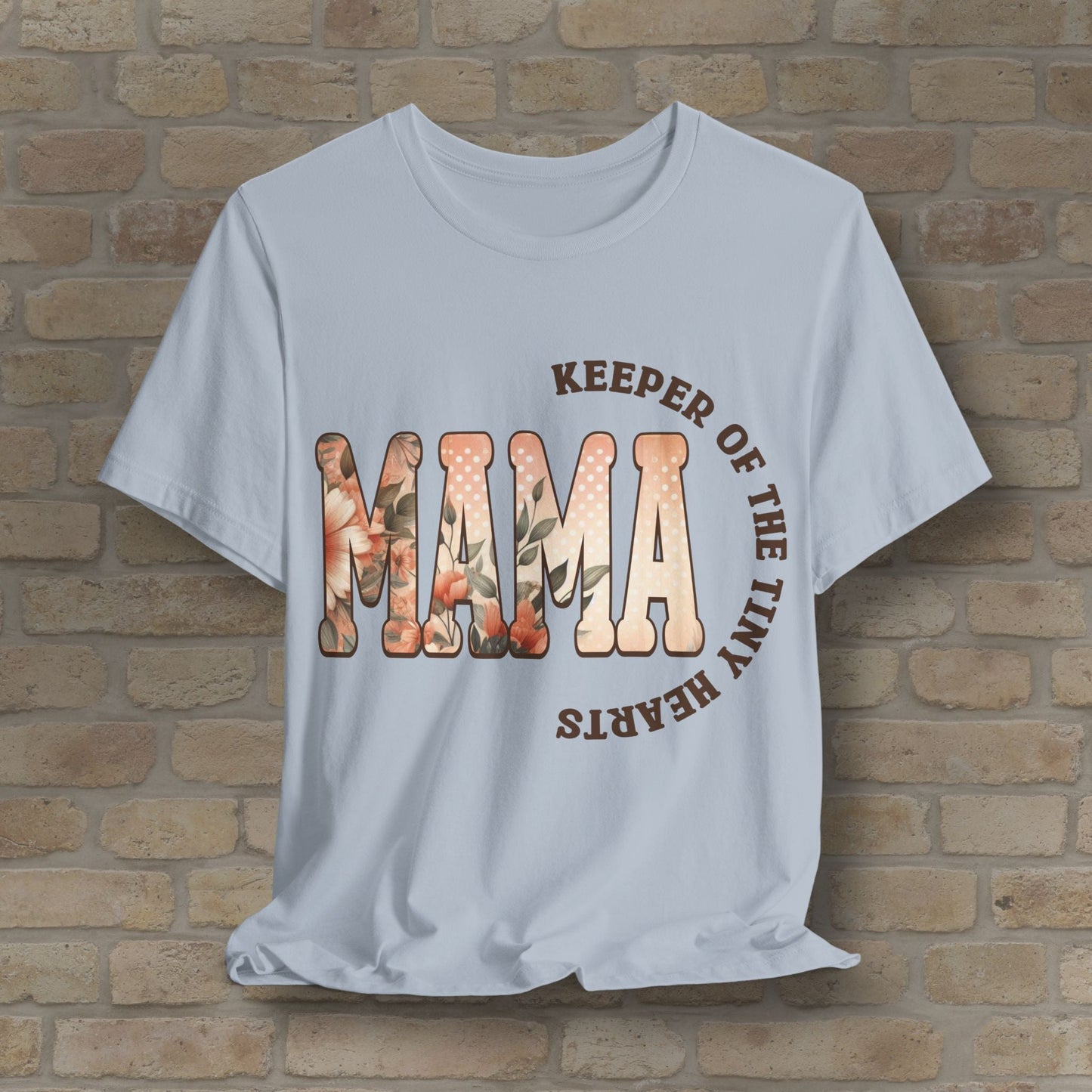 T-Shirt Keeper of the Tiny Hearts – Floral Mama Tee - Vibrant Styles