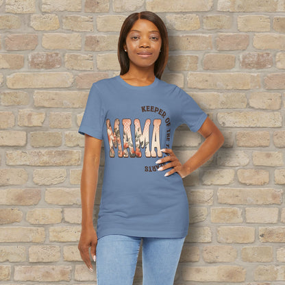 T-Shirt Keeper of the Tiny Hearts – Floral Mama Tee - Vibrant Styles
