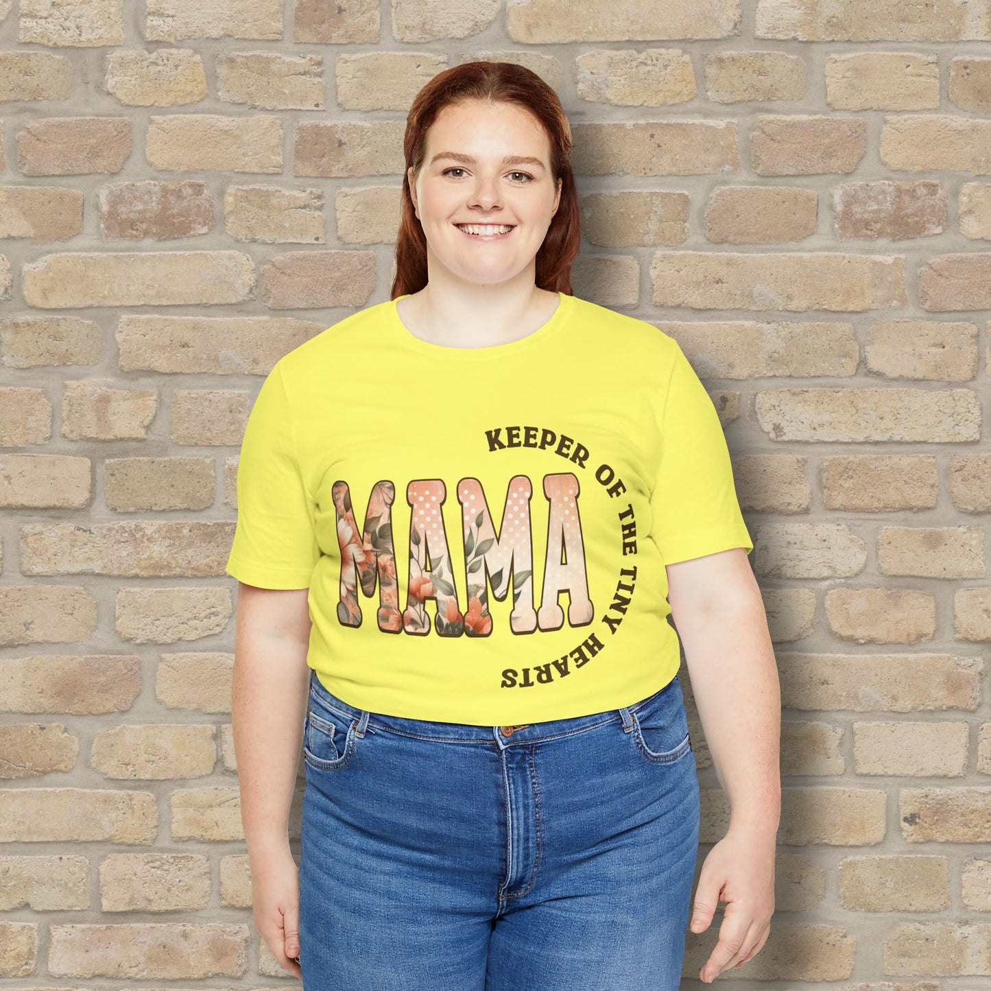 T-Shirt Keeper of the Tiny Hearts – Floral Mama Tee - Vibrant Styles