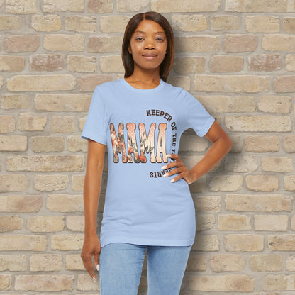 T-Shirt Keeper of the Tiny Hearts – Floral Mama Tee - Vibrant Styles