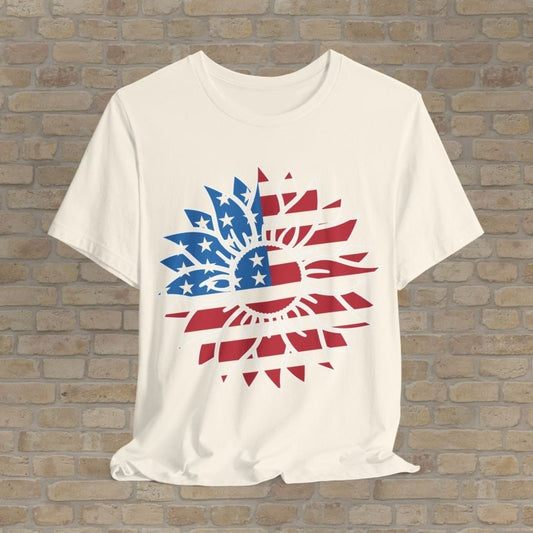 Graphic Only T-Shirt Liberty Sunflower Tee - Vibrant Styles
