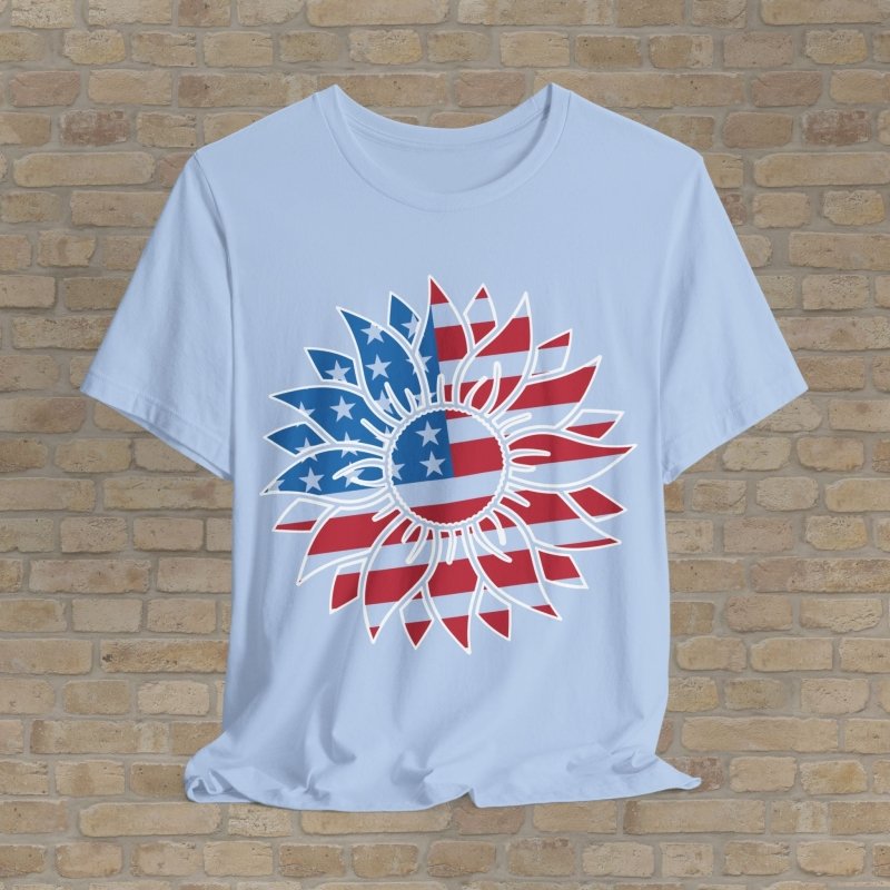 Graphic Only T-Shirt Liberty Sunflower Tee - Vibrant Styles
