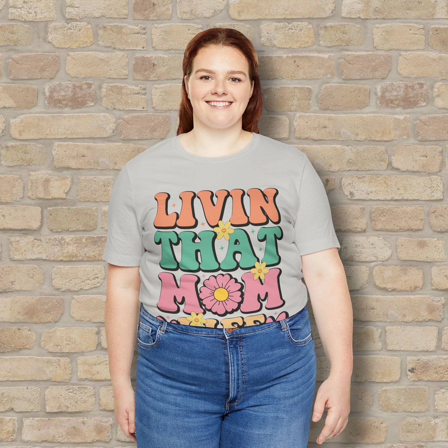 T-Shirt Livin’ That Mom Life Tee - Vibrant Styles