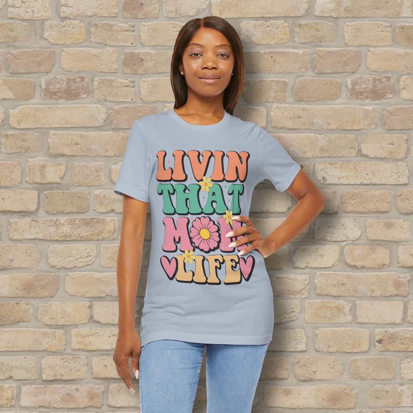 T-Shirt Livin’ That Mom Life Tee - Vibrant Styles