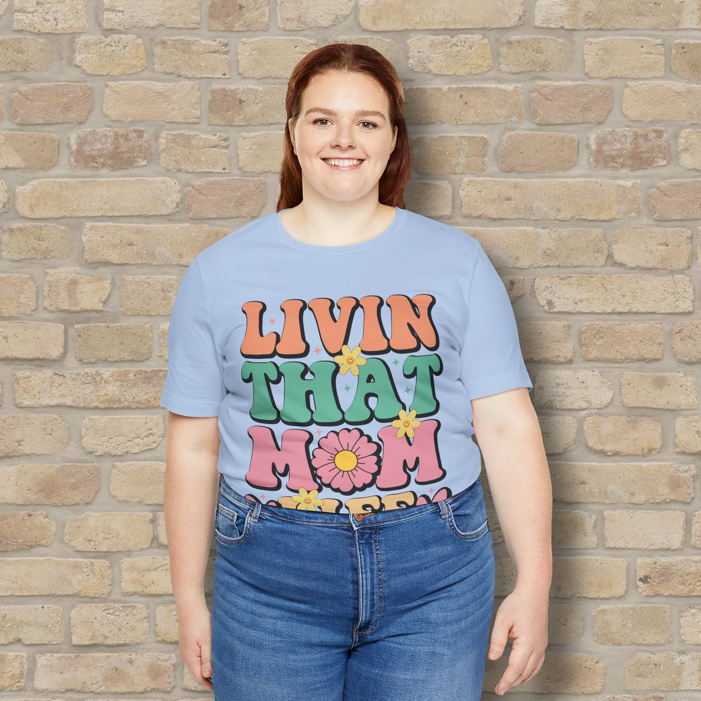 T-Shirt Livin’ That Mom Life Tee - Vibrant Styles