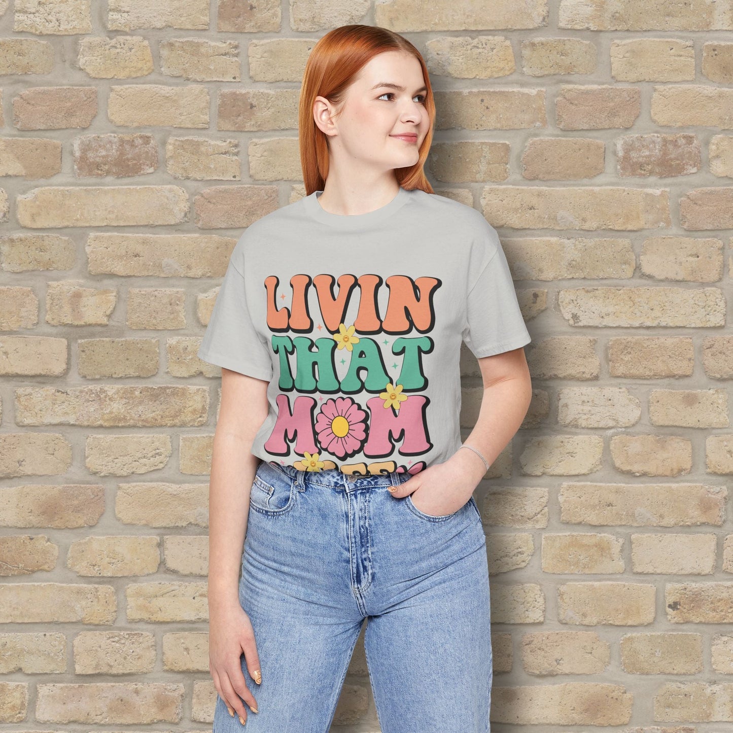 T-Shirt Livin’ That Mom Life Tee - Vibrant Styles
