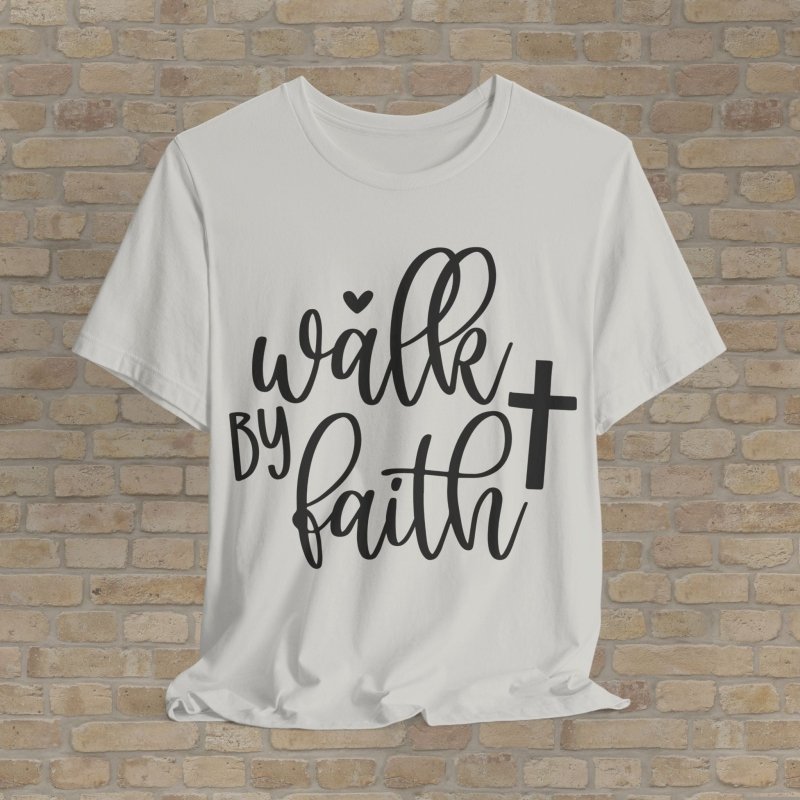 Mostly Text T-Shirts Living By Faith Tee - Vibrant Styles