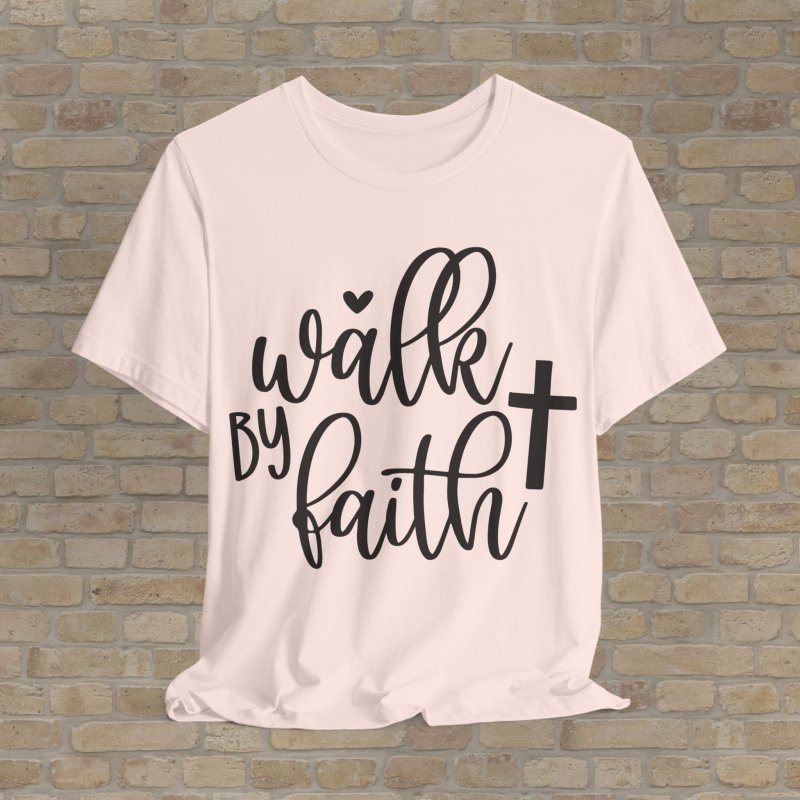 Mostly Text T-Shirts Living By Faith Tee - Vibrant Styles