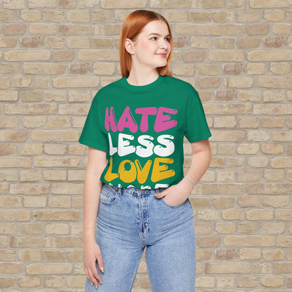 Text Only Love More Tee - Vibrant Styles