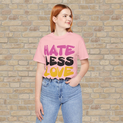 Text Only Love More Tee - Vibrant Styles