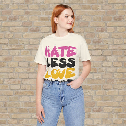 Text Only Love More Tee - Vibrant Styles