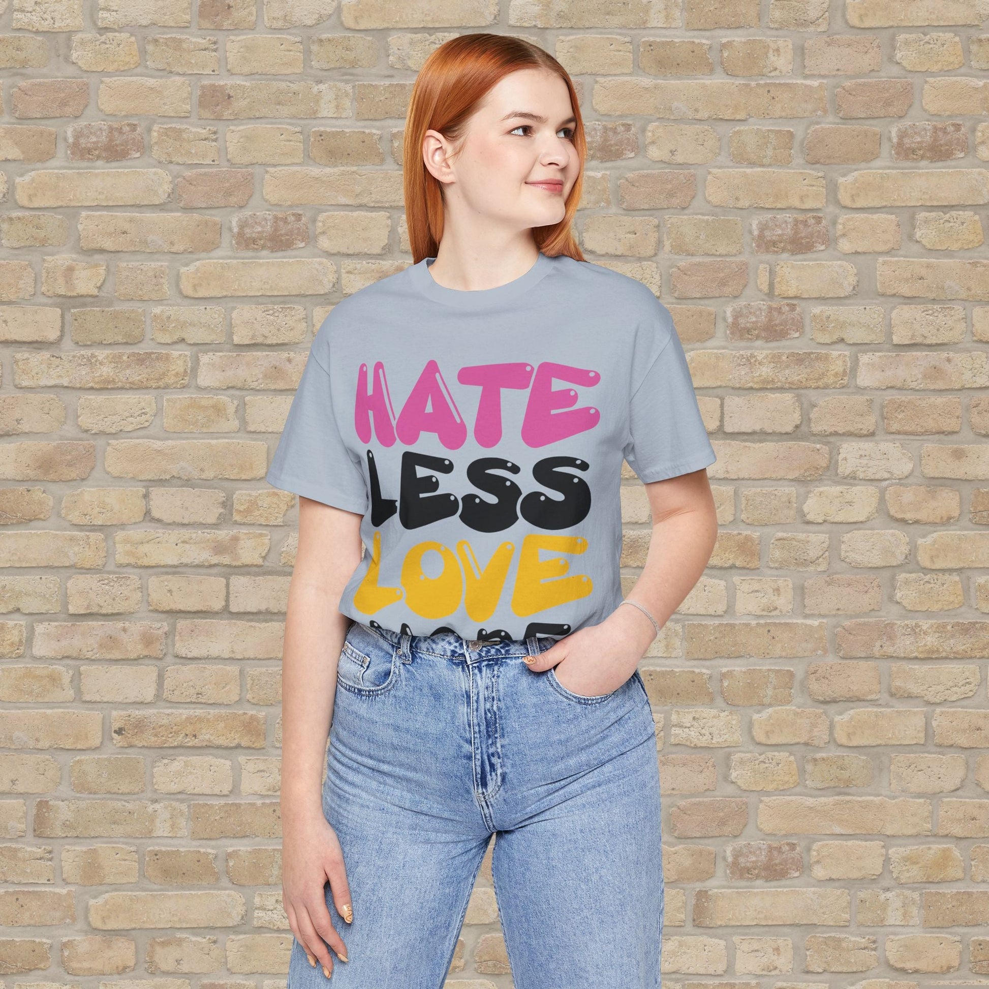 Text Only Love More Tee - Vibrant Styles