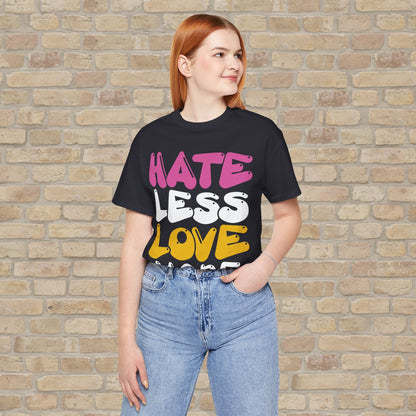 Text Only Love More Tee - Vibrant Styles