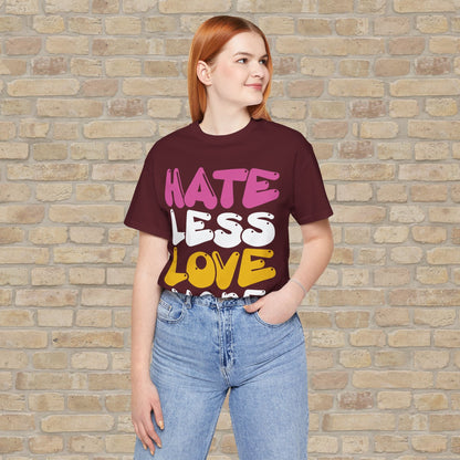 Text Only T-Shirts Love More Tee - Vibrant Styles