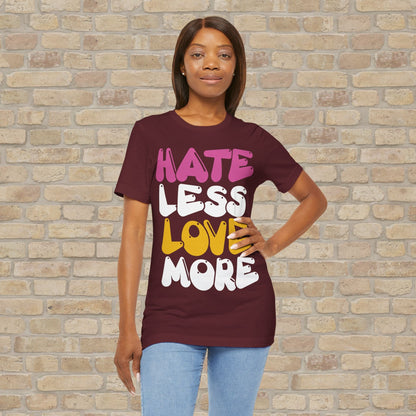Text Only Love More Tee - Vibrant Styles