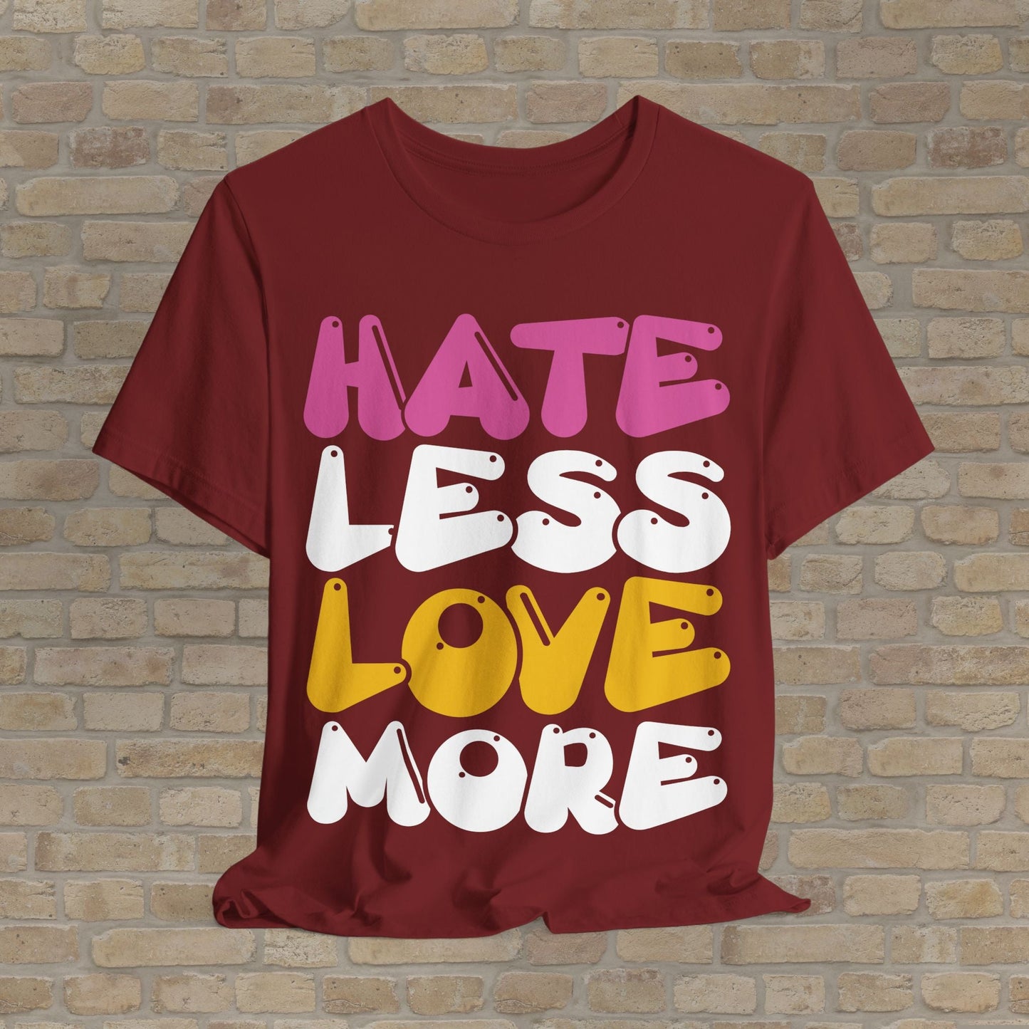 Text Only Love More Tee - Vibrant Styles