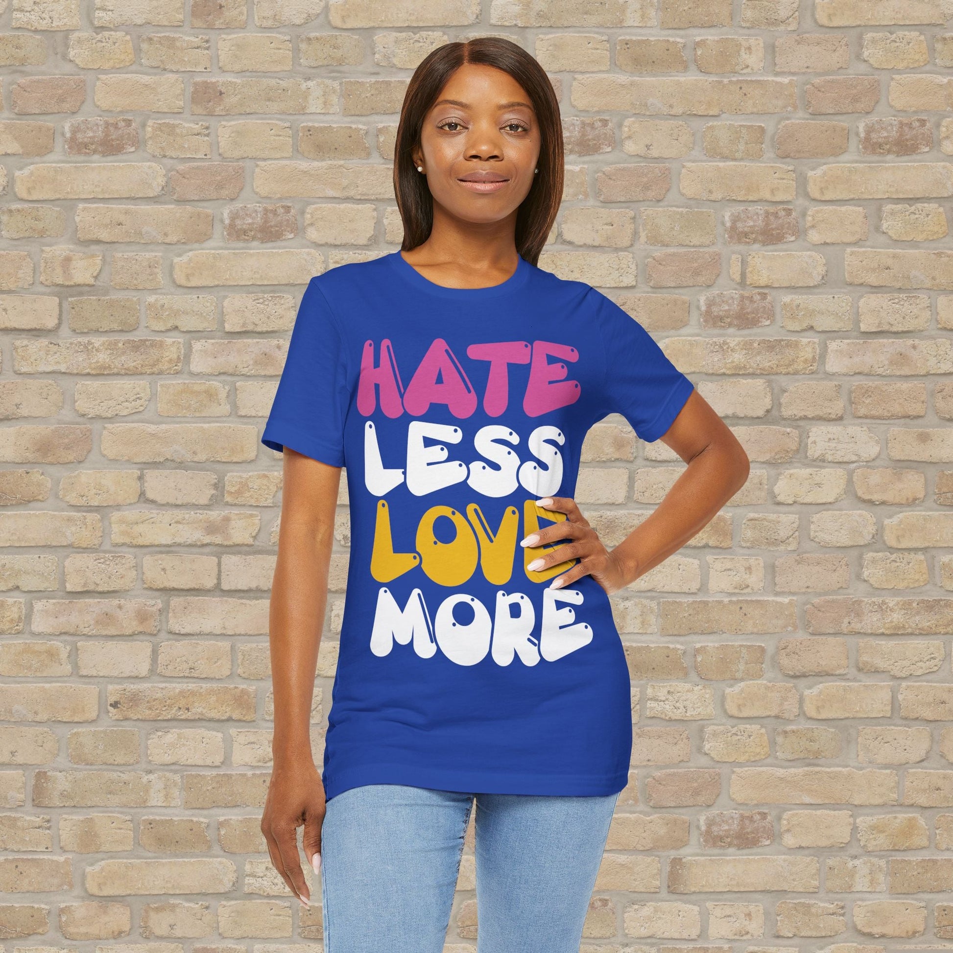 Text Only T-Shirts Love More Tee - Vibrant Styles