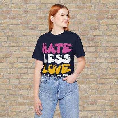 Text Only Love More Tee - Vibrant Styles