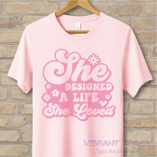 Mostly Text T-Shirts Love Your Life Tee - Vibrant Styles