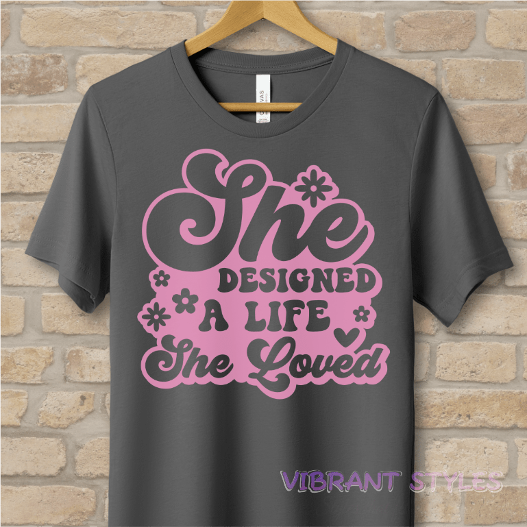 Mostly Text T-Shirts Love Your Life Tee - Vibrant Styles