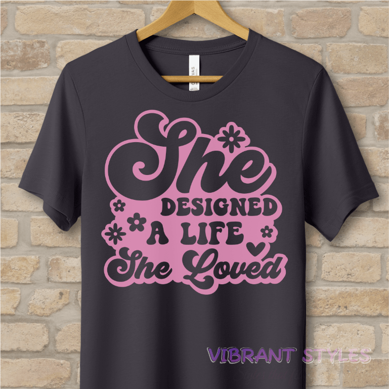 Mostly Text T-Shirts Love Your Life Tee - Vibrant Styles