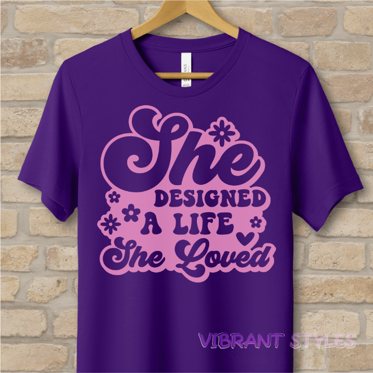 Mostly Text T-Shirts Love Your Life Tee - Vibrant Styles