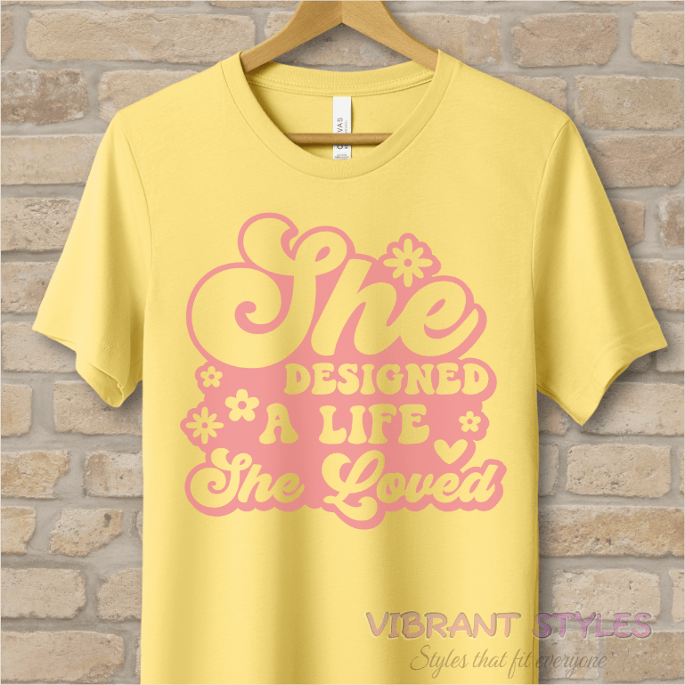Mostly Text T-Shirts Love Your Life Tee - Vibrant Styles