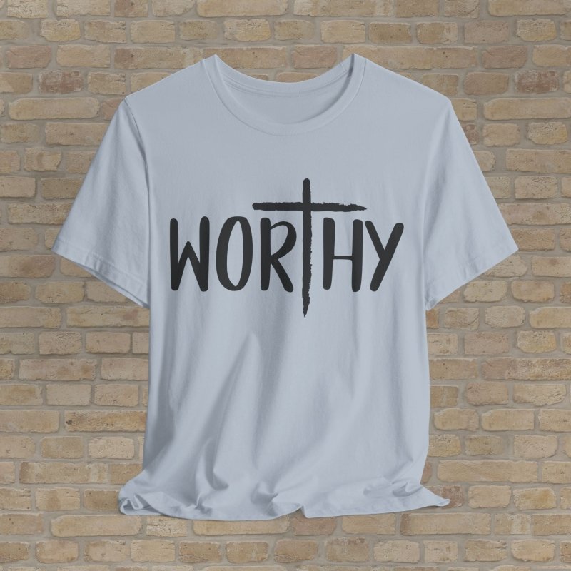 Mostly Text T-Shirts Made Worthy Tee - Vibrant Styles