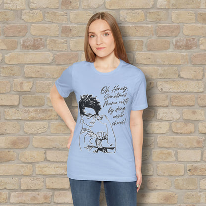 Graphic & Text Mama Rests By Doing Easier Chores Tee - Vibrant Styles