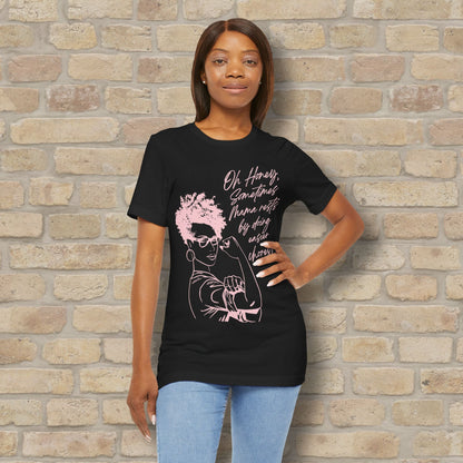 Graphic & Text Mama Rests By Doing Easier Chores Tee - Vibrant Styles