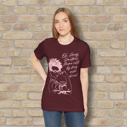 Graphic & Text T-Shirts Mama Rests By Doing Easier Chores Tee - Vibrant Styles