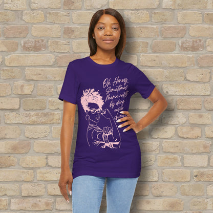 Graphic & Text T-Shirts Mama Rests By Doing Easier Chores Tee - Vibrant Styles