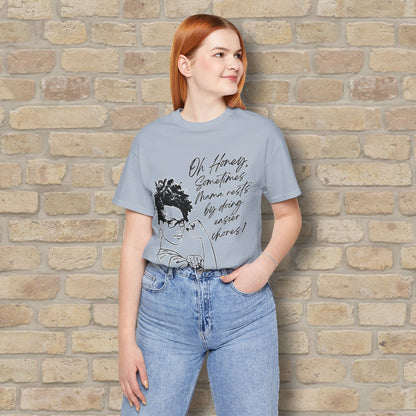 Graphic & Text Mama Rests By Doing Easier Chores Tee - Vibrant Styles