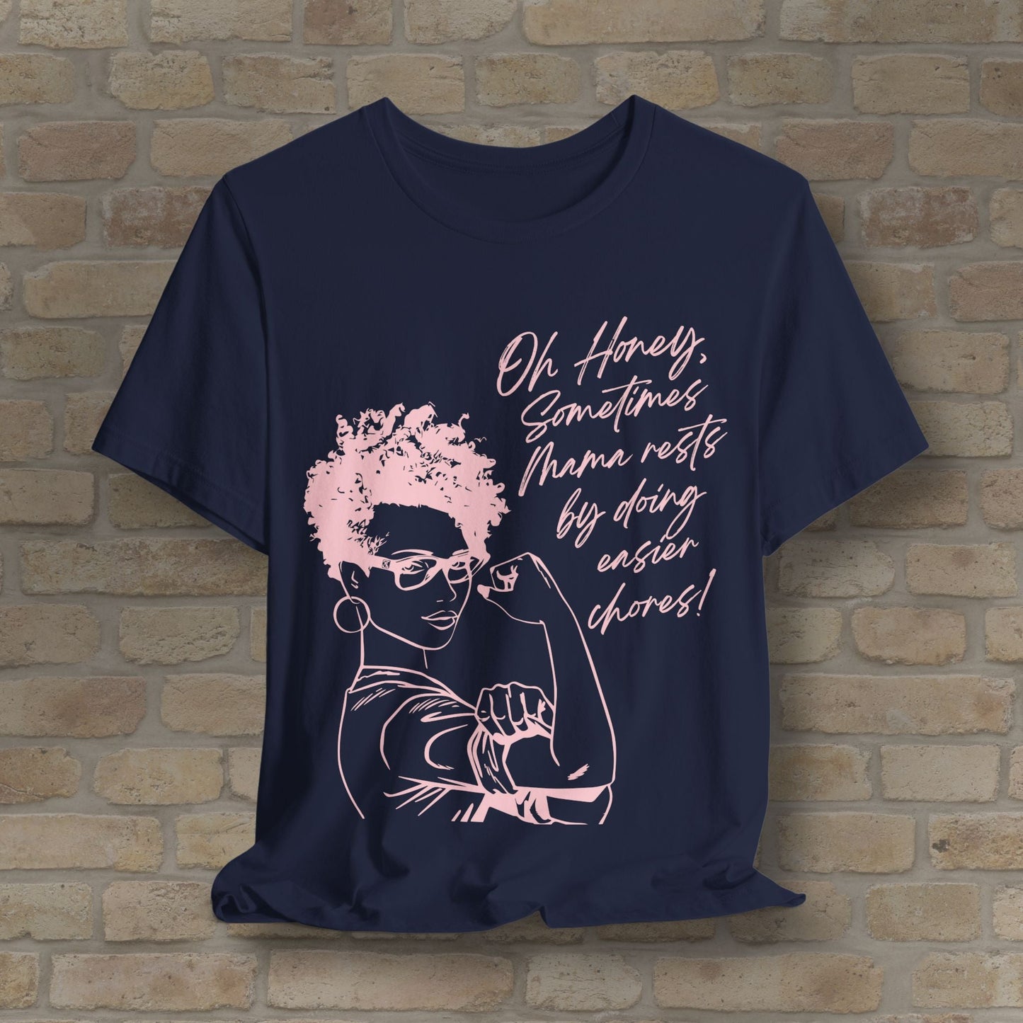 Graphic & Text T-Shirts Mama Rests By Doing Easier Chores Tee - Vibrant Styles