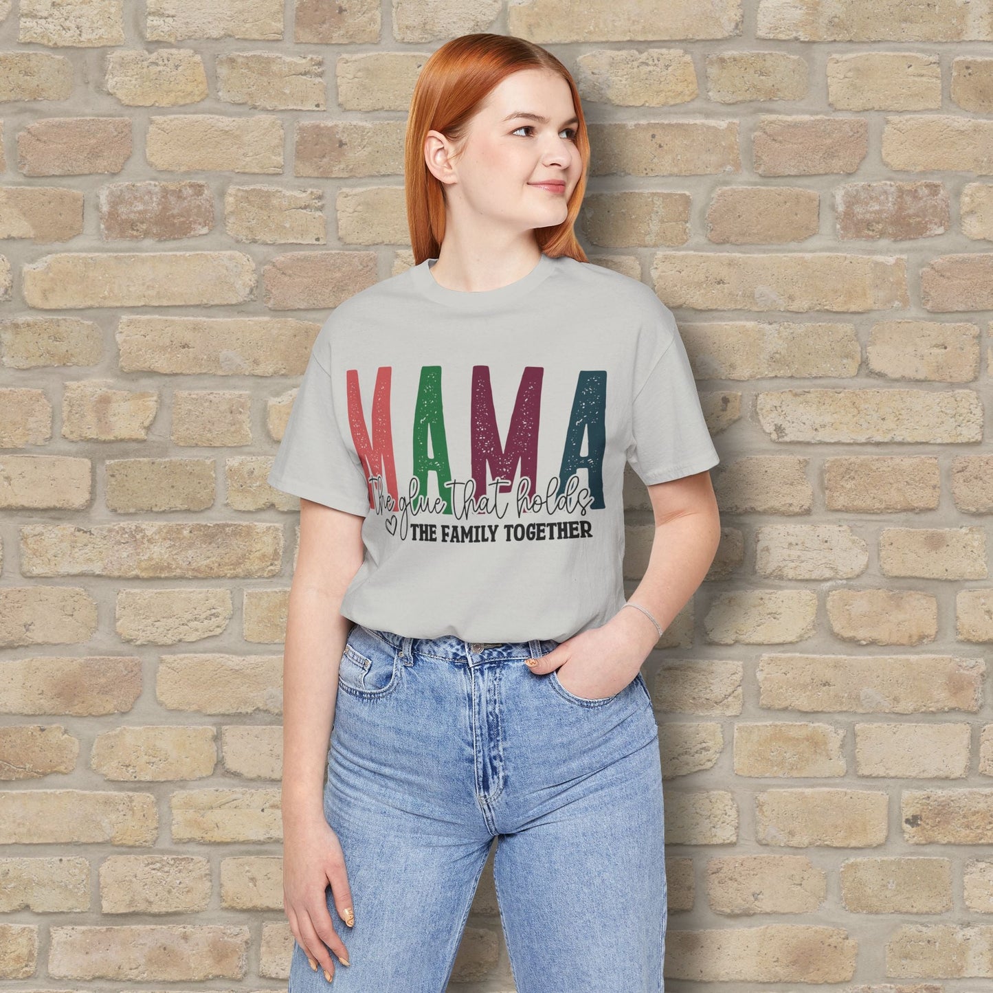 T-Shirt Mama – The Glue That Holds the Family Together Tee - Vibrant Styles