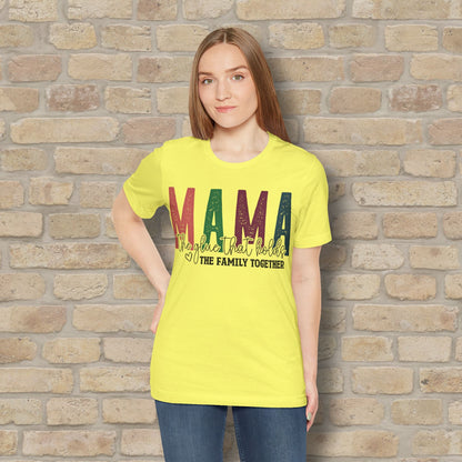 T-Shirt Mama – The Glue That Holds the Family Together Tee - Vibrant Styles