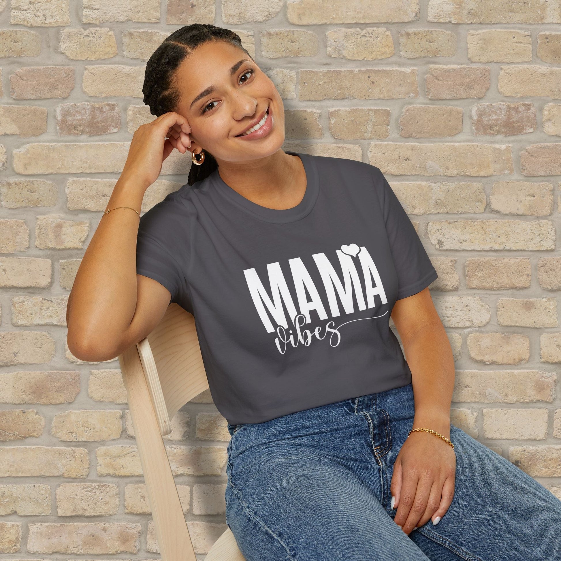 Mostly Text T-Shirts Mama Vibes Tee - Vibrant Styles