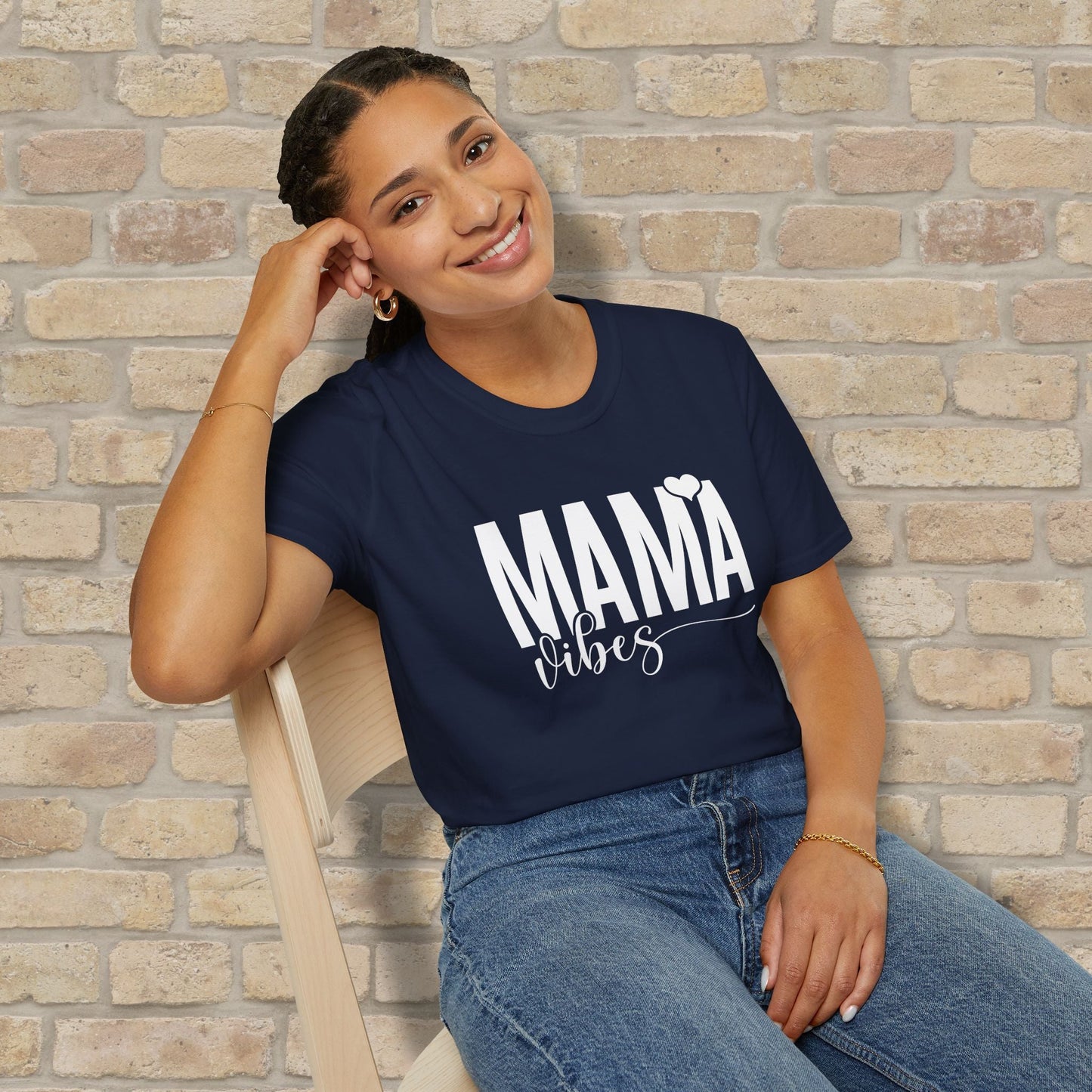 Mostly Text Mama Vibes Tee - Vibrant Styles