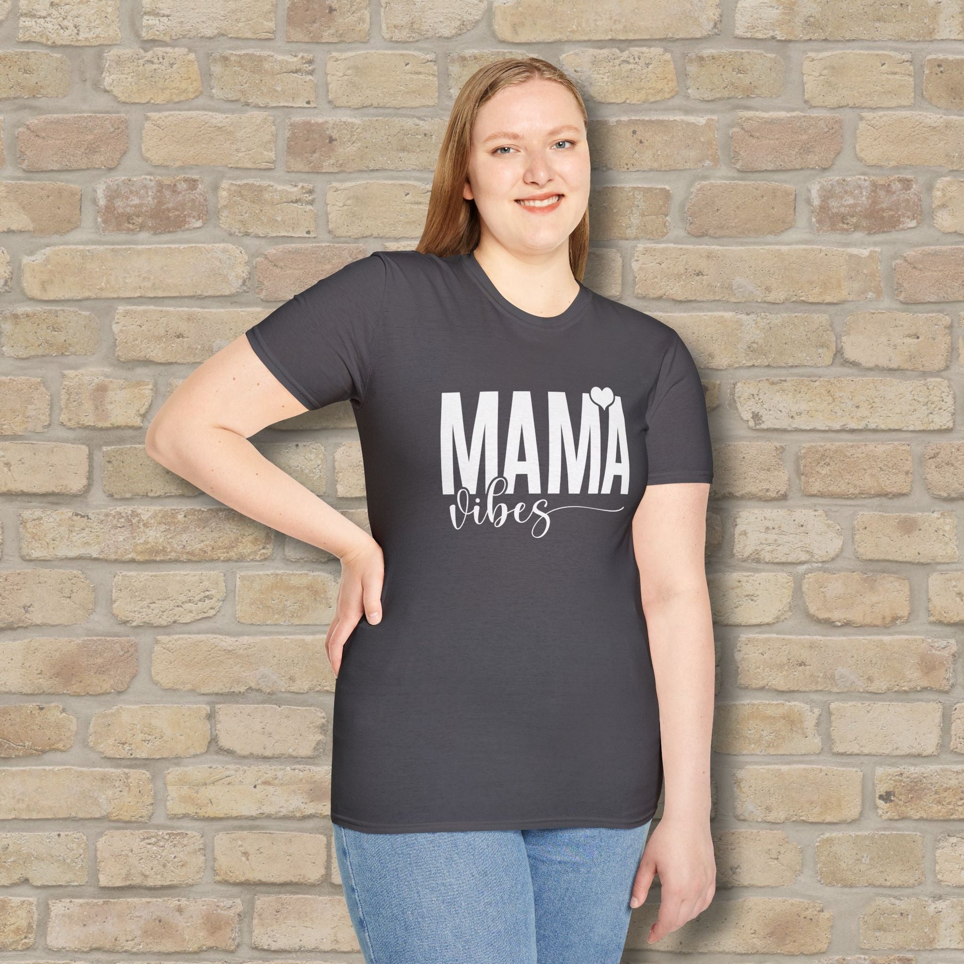 Mostly Text Mama Vibes Tee - Vibrant Styles