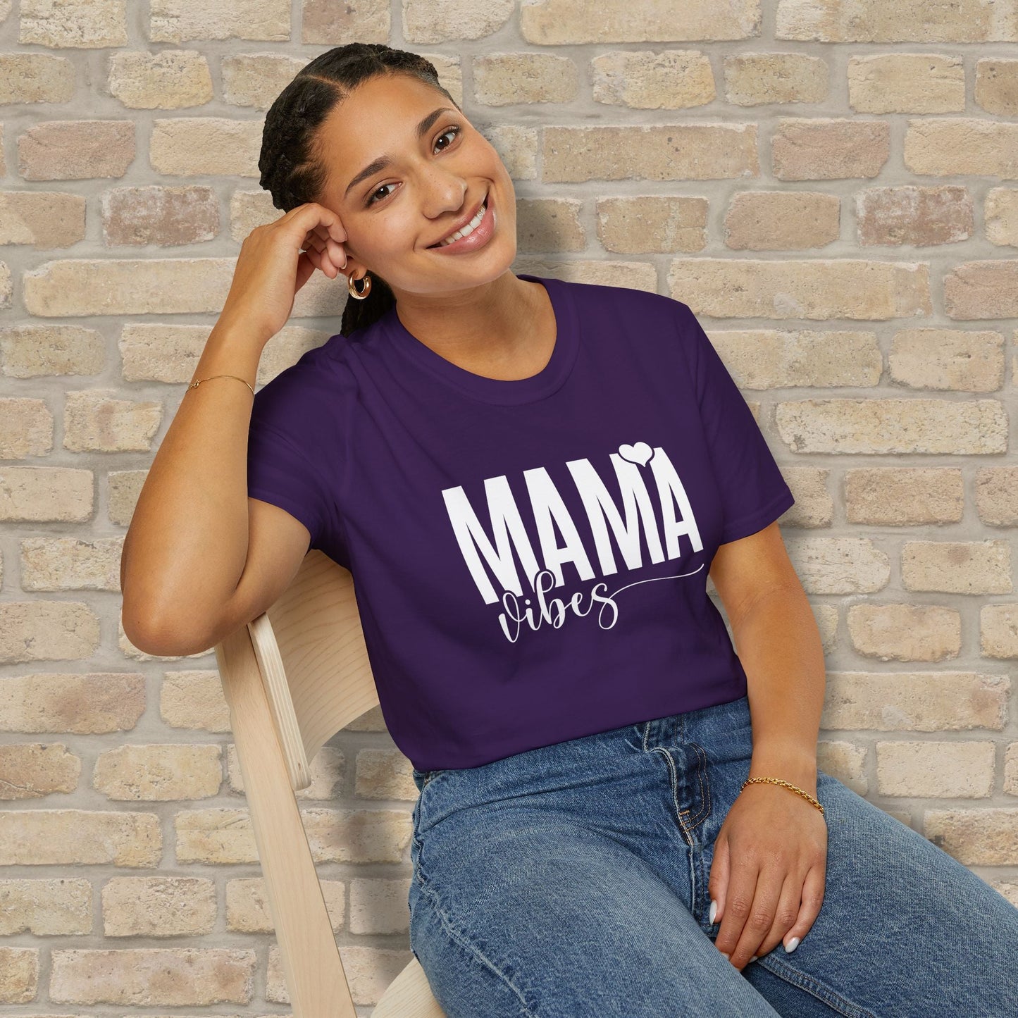 Mostly Text T-Shirts Mama Vibes Tee - Vibrant Styles