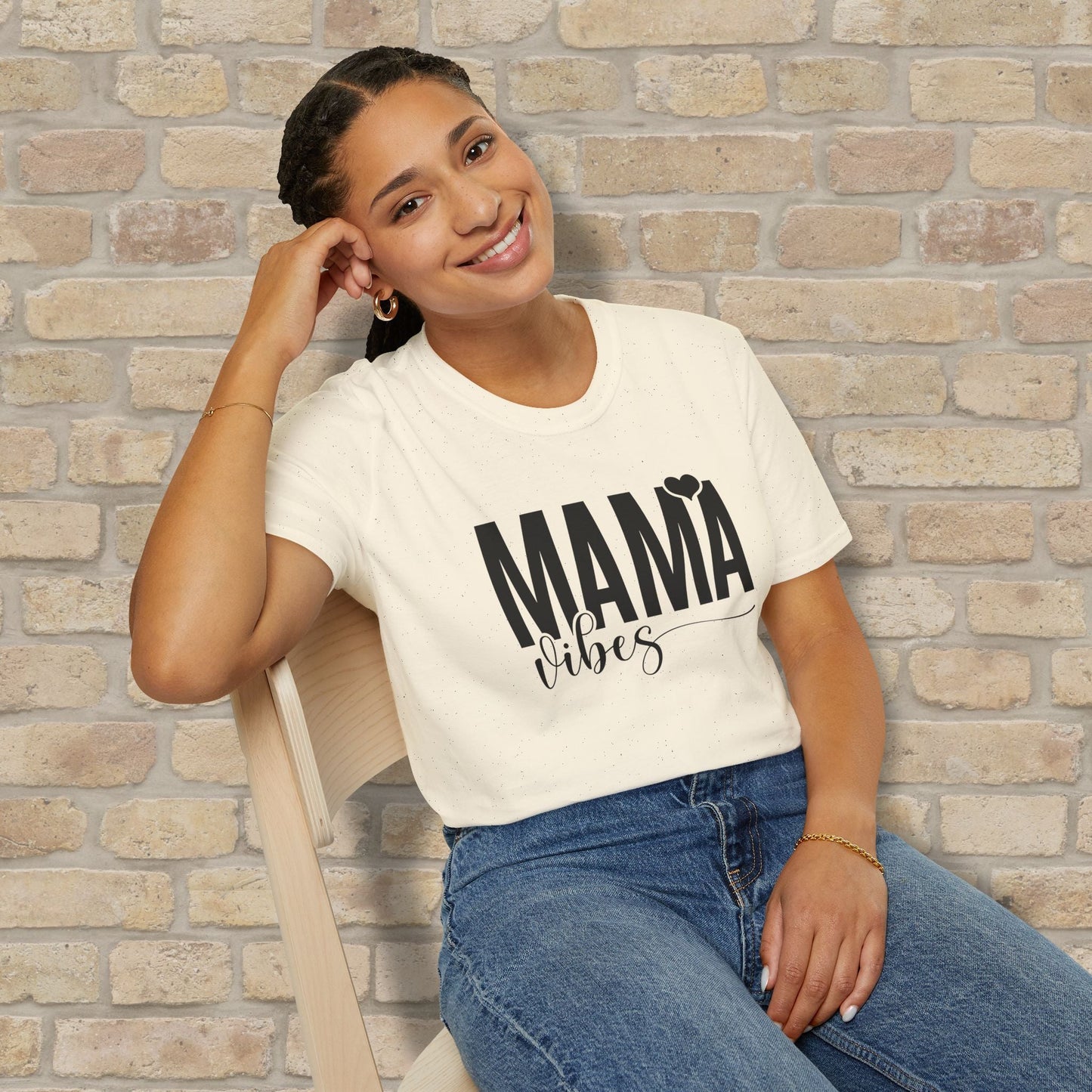 Mostly Text T-Shirts Mama Vibes Tee - Vibrant Styles