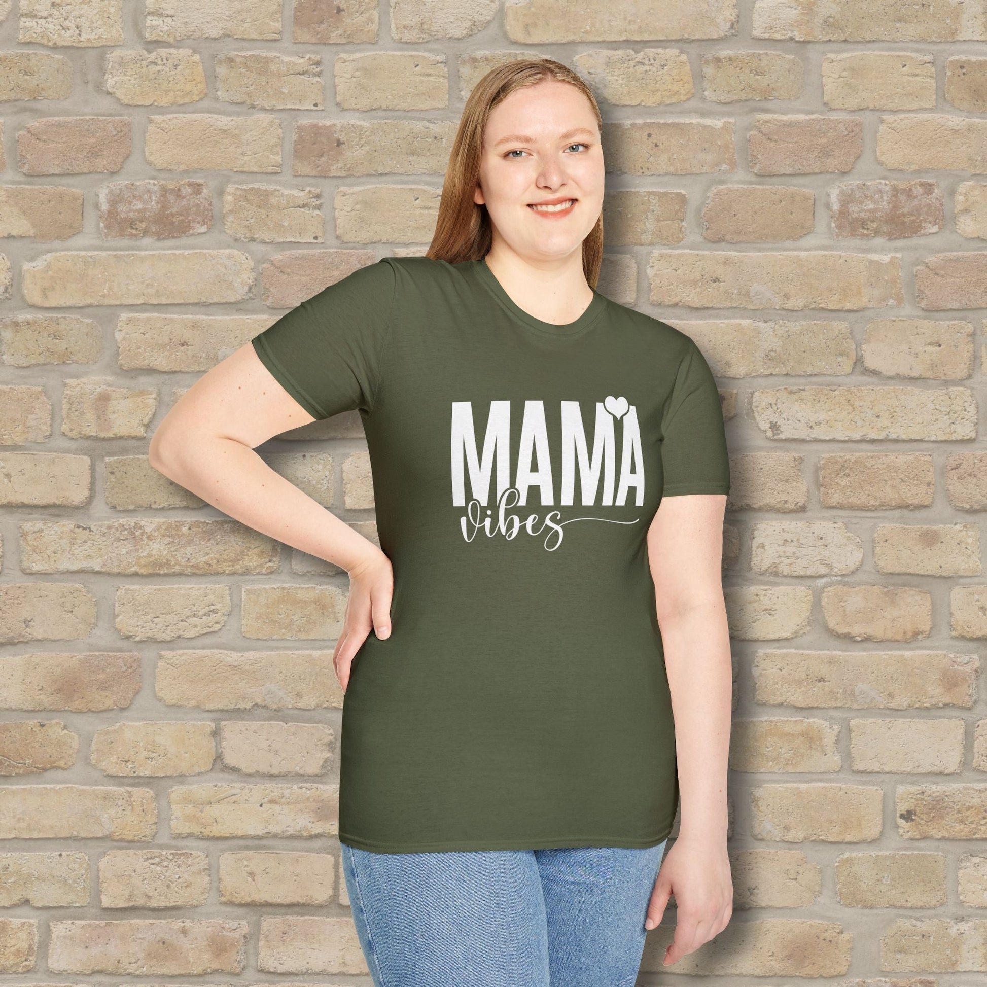 Mostly Text T-Shirts Mama Vibes Tee - Vibrant Styles