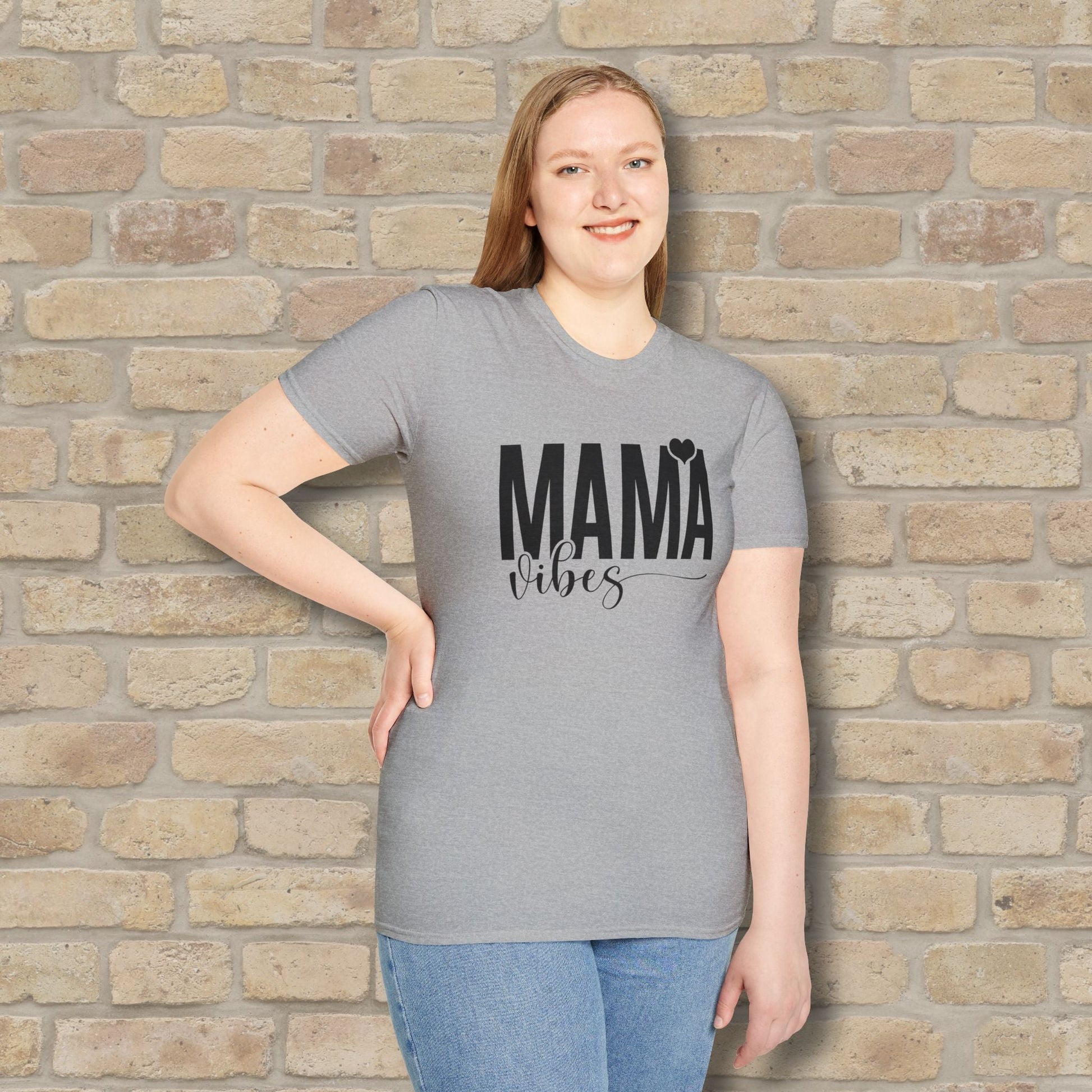 Mostly Text T-Shirts Mama Vibes Tee - Vibrant Styles
