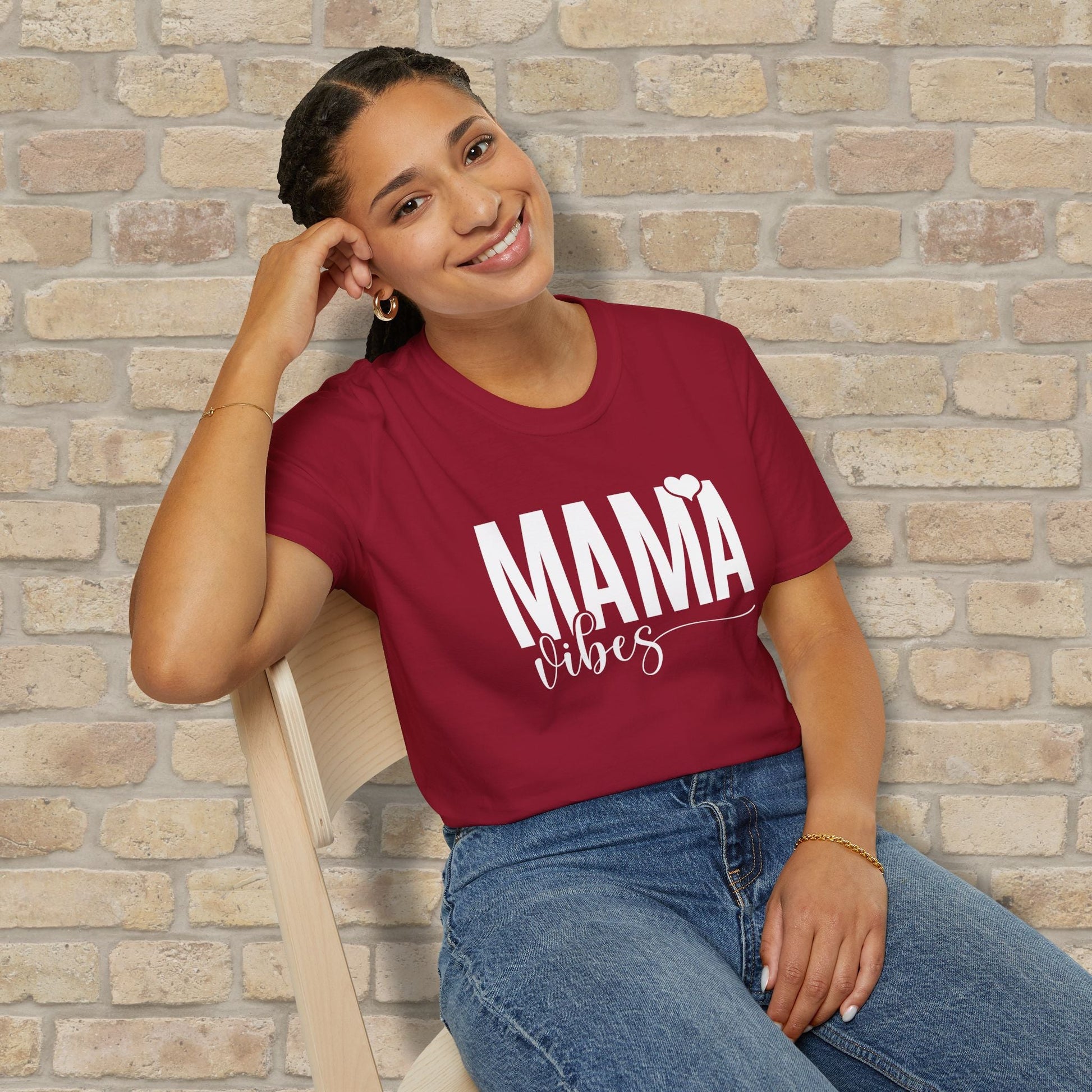 Mostly Text T-Shirts Mama Vibes Tee - Vibrant Styles
