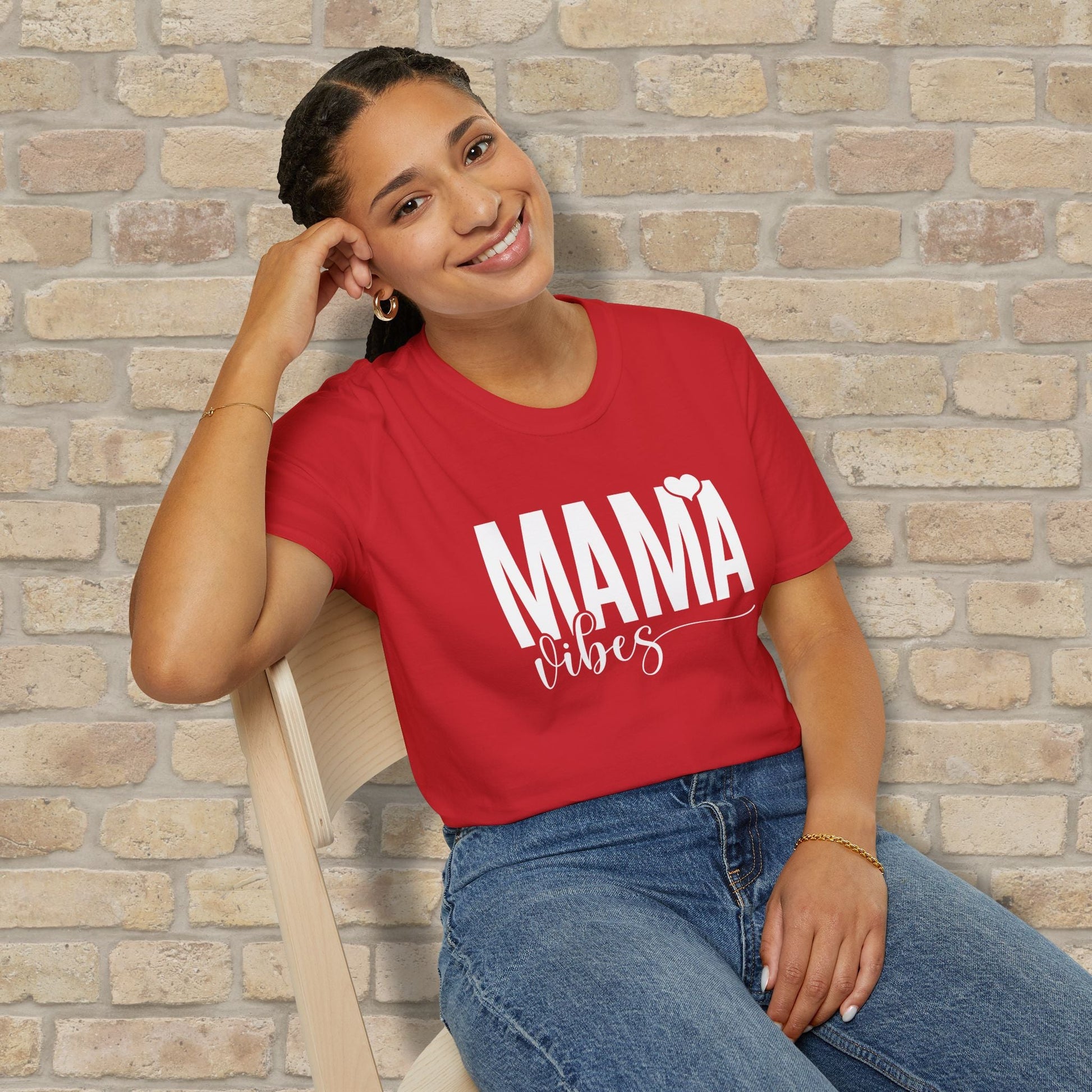 Mostly Text T-Shirts Mama Vibes Tee - Vibrant Styles