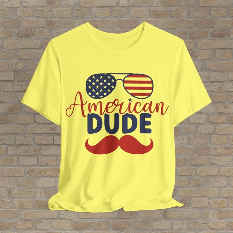 Graphic & Text T-Shirts Merica Mustache Tee - Vibrant Styles