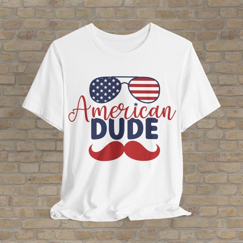 Graphic & Text T-Shirts Merica Mustache Tee - Vibrant Styles